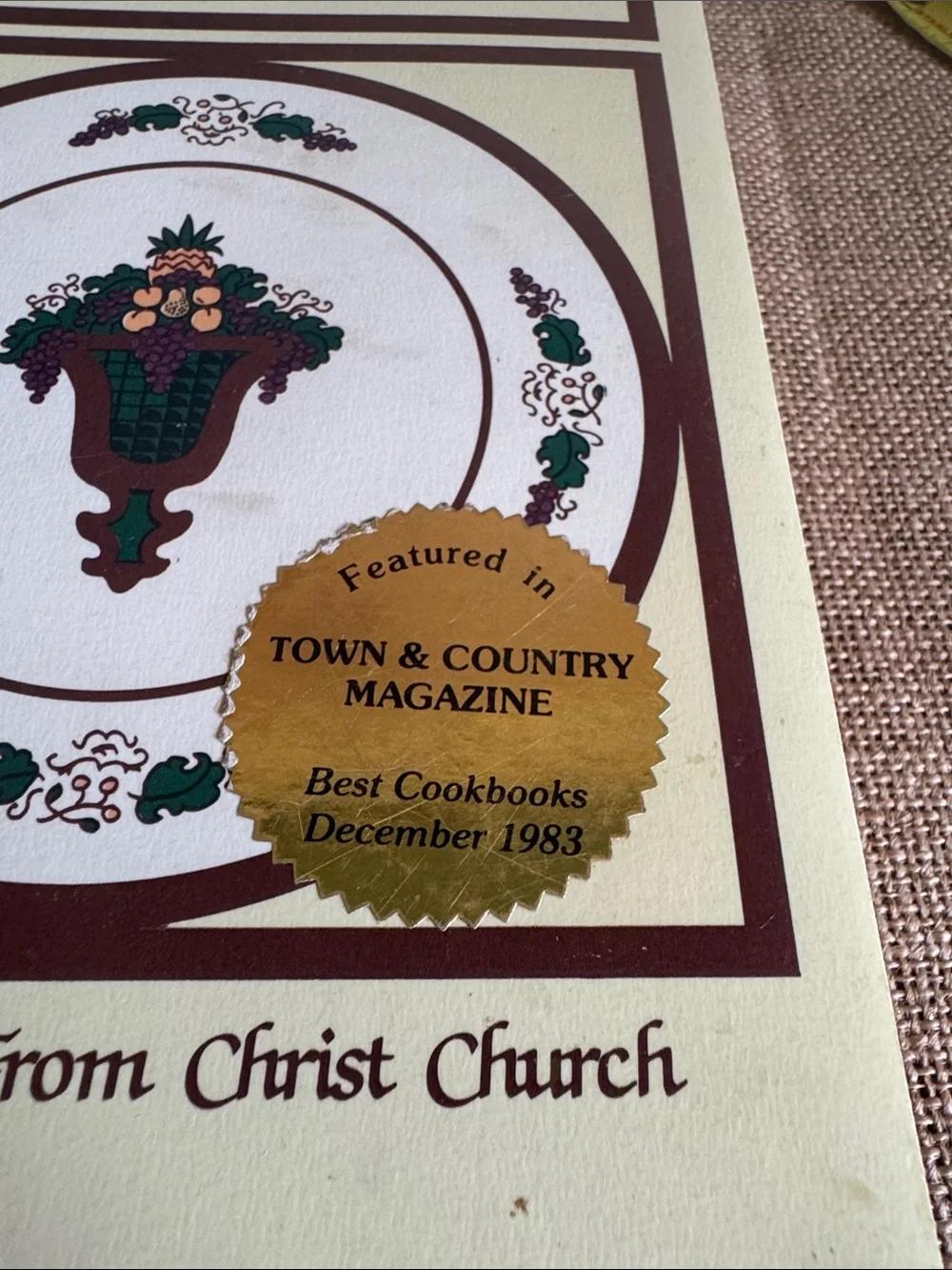 Vintage 1981 Pass the Plate Cookbook New Bern NC Collection